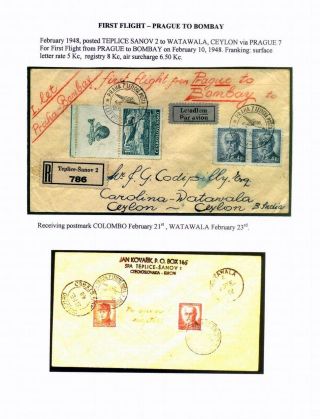 CZECHOSLOVAK AIR MAIL (1921-1950) – sheet 134