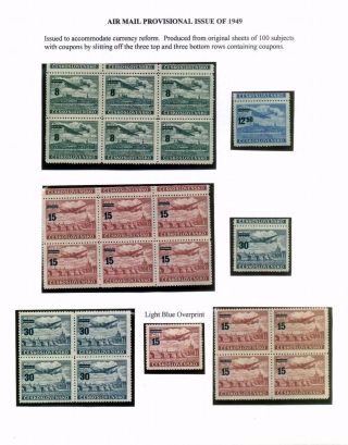 CZECHOSLOVAK AIR MAIL (1921-1950) – sheet 137
