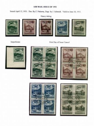 CZECHOSLOVAK AIR MAIL (1921-1950) – sheet 139