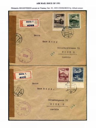 CZECHOSLOVAK AIR MAIL (1921-1950) – sheet 144