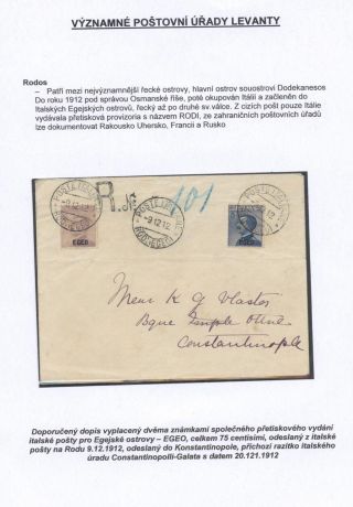 SIGNIFICANT POST OFFICES OF LEVANT – sheet 23