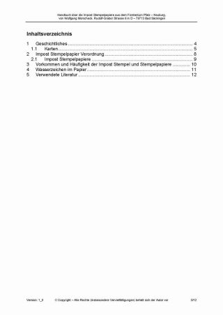 HANDBOOK ON THE IMPOST STAMP PAPERS FROM THE PRINCIPALITY OF PFALZ-NEUGURG AND SULZBACH – sheet 3