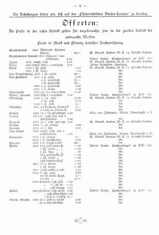 PHILATELIC MARKET COURIER 1886 – sheet 7