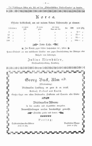 PHILATELIC MARKET COURIER 1886 – sheet 10