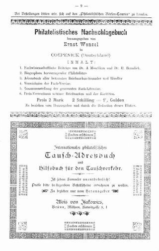 PHILATELIC MARKET COURIER 1886 – sheet 11