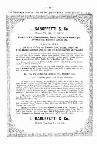 FILATELISTICKÝ BURZOVNÍ KURÝR 1886 – list 25