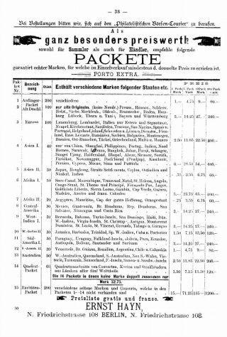 PHILATELIC MARKET COURIER 1886 – sheet 35