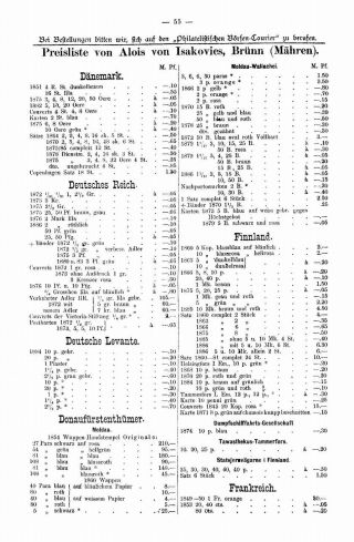 PHILATELIC MARKET COURIER 1886 – sheet 57