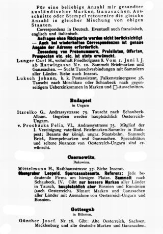 INTERNATIONAL PHILATELIC ADDRESS AND HELP BOOK FOR EXCHANGE – sheet 8