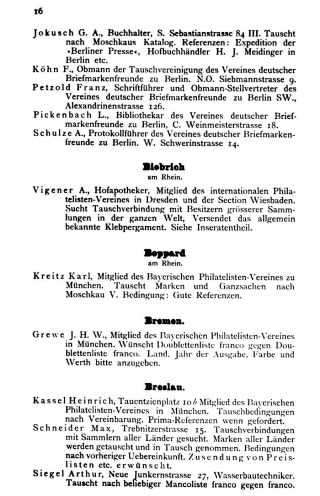 INTERNATIONAL PHILATELIC ADDRESS AND HELP BOOK FOR EXCHANGE – sheet 14