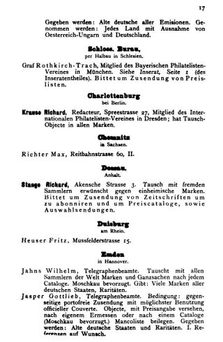 INTERNATIONAL PHILATELIC ADDRESS AND HELP BOOK FOR EXCHANGE – sheet 15