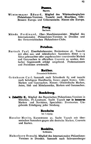 INTERNATIONAL PHILATELIC ADDRESS AND HELP BOOK FOR EXCHANGE – sheet 23