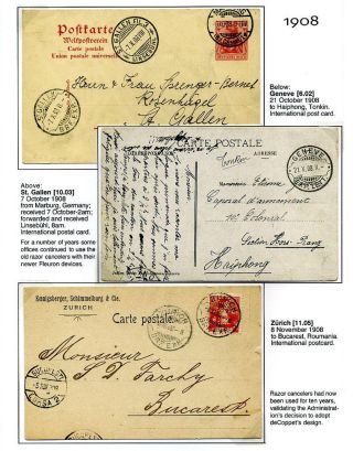 DECOPPETT RASIERSTEMPEL AUS DEM SCHWEIZ – Blatt 102