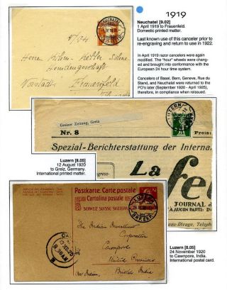 DECOPPETT RASIERSTEMPEL AUS DEM SCHWEIZ – Blatt 118