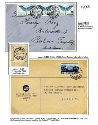 DECOPPETT RASIERSTEMPEL AUS DEM SCHWEIZ – Blatt 128