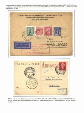 AIRMAIL SOVIET OCCUPATION ZONE OF GERMANY AND THE GDR 1945-1955 – sheet 12