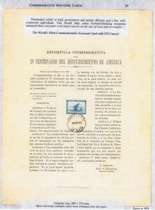 ARGENTINIEN 1892: DER WELTWEIT ERSTE KOLUMBIANER - DIE ERSTE SONDERMARKEN IN AMERIKA – Blatt 8