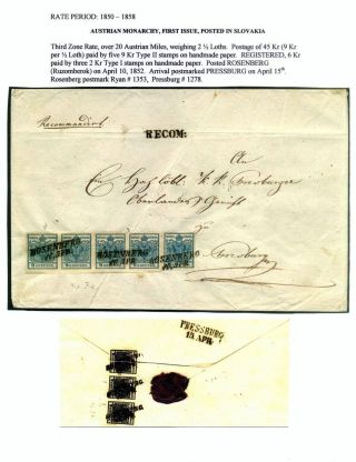 AUSGABEN VON ÖSTERREICH UND UNGARN (1850-1918), AUF GEBIET DES ZUKÜNFTIGES TSCHECHOSLOWAKEI VERWENDET – Blatt 7