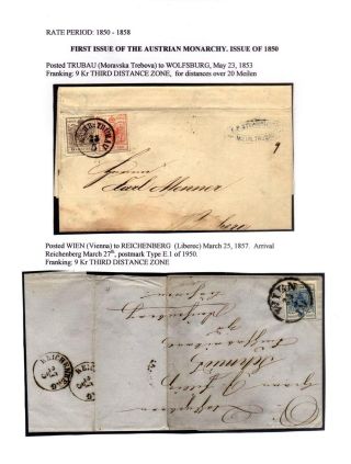 AUSGABEN VON ÖSTERREICH UND UNGARN (1850-1918), AUF GEBIET DES ZUKÜNFTIGES TSCHECHOSLOWAKEI VERWENDET – Blatt 11