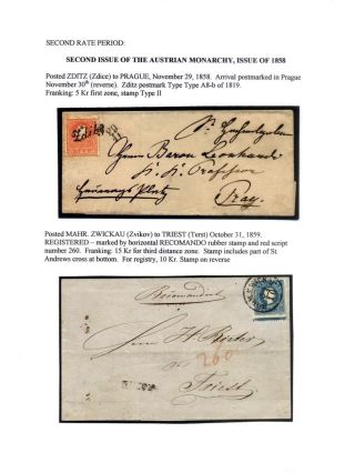 AUSGABEN VON ÖSTERREICH UND UNGARN (1850-1918), AUF GEBIET DES ZUKÜNFTIGES TSCHECHOSLOWAKEI VERWENDET – Blatt 23