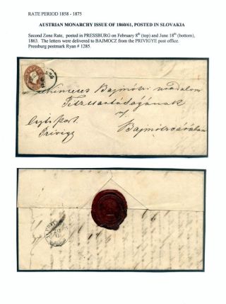 AUSGABEN VON ÖSTERREICH UND UNGARN (1850-1918), AUF GEBIET DES ZUKÜNFTIGES TSCHECHOSLOWAKEI VERWENDET – Blatt 28