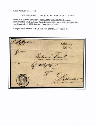 AUSGABEN VON ÖSTERREICH UND UNGARN (1850-1918), AUF GEBIET DES ZUKÜNFTIGES TSCHECHOSLOWAKEI VERWENDET – Blatt 42