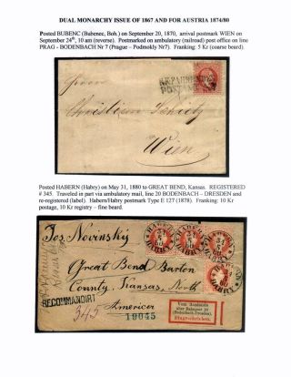 AUSGABEN VON ÖSTERREICH UND UNGARN (1850-1918), AUF GEBIET DES ZUKÜNFTIGES TSCHECHOSLOWAKEI VERWENDET – Blatt 44