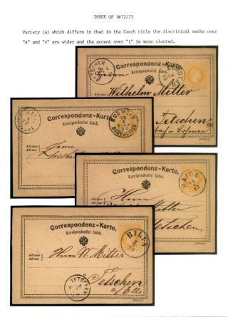 AUSGABEN VON ÖSTERREICH UND UNGARN (1850-1918), AUF GEBIET DES ZUKÜNFTIGES TSCHECHOSLOWAKEI VERWENDET – Blatt 49