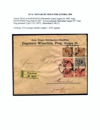 AUSGABEN VON ÖSTERREICH UND UNGARN (1850-1918), AUF GEBIET DES ZUKÜNFTIGES TSCHECHOSLOWAKEI VERWENDET – Blatt 56