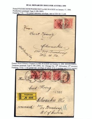 AUSGABEN VON ÖSTERREICH UND UNGARN (1850-1918), AUF GEBIET DES ZUKÜNFTIGES TSCHECHOSLOWAKEI VERWENDET – Blatt 58