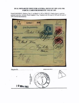 AUSGABEN VON ÖSTERREICH UND UNGARN (1850-1918), AUF GEBIET DES ZUKÜNFTIGES TSCHECHOSLOWAKEI VERWENDET – Blatt 59