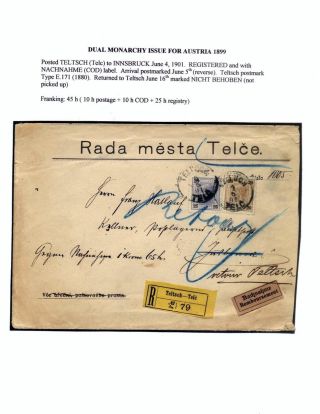 AUSGABEN VON ÖSTERREICH UND UNGARN (1850-1918), AUF GEBIET DES ZUKÜNFTIGES TSCHECHOSLOWAKEI VERWENDET – Blatt 62