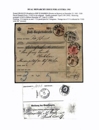 AUSGABEN VON ÖSTERREICH UND UNGARN (1850-1918), AUF GEBIET DES ZUKÜNFTIGES TSCHECHOSLOWAKEI VERWENDET – Blatt 65