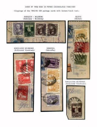 AUSGABEN VON ÖSTERREICH UND UNGARN (1850-1918), AUF GEBIET DES ZUKÜNFTIGES TSCHECHOSLOWAKEI VERWENDET – Blatt 69