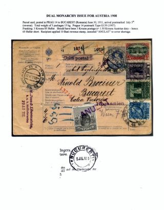 AUSGABEN VON ÖSTERREICH UND UNGARN (1850-1918), AUF GEBIET DES ZUKÜNFTIGES TSCHECHOSLOWAKEI VERWENDET – Blatt 76