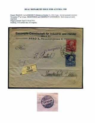 AUSGABEN VON ÖSTERREICH UND UNGARN (1850-1918), AUF GEBIET DES ZUKÜNFTIGES TSCHECHOSLOWAKEI VERWENDET – Blatt 77