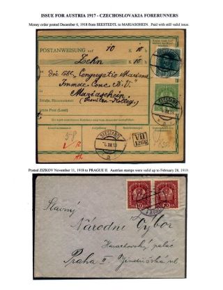 AUSGABEN VON ÖSTERREICH UND UNGARN (1850-1918), AUF GEBIET DES ZUKÜNFTIGES TSCHECHOSLOWAKEI VERWENDET – Blatt 78