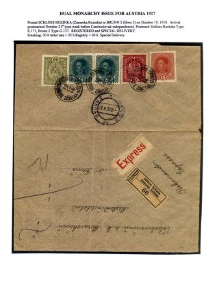 AUSGABEN VON ÖSTERREICH UND UNGARN (1850-1918), AUF GEBIET DES ZUKÜNFTIGES TSCHECHOSLOWAKEI VERWENDET – Blatt 81