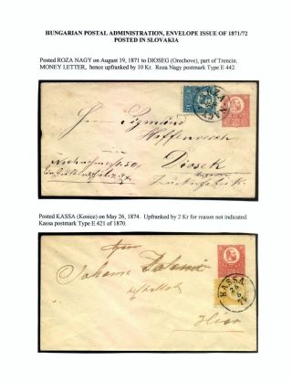 AUSGABEN VON ÖSTERREICH UND UNGARN (1850-1918), AUF GEBIET DES ZUKÜNFTIGES TSCHECHOSLOWAKEI VERWENDET – Blatt 85