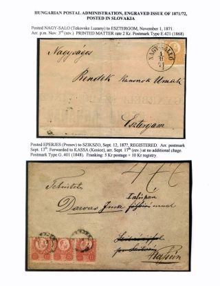 AUSGABEN VON ÖSTERREICH UND UNGARN (1850-1918), AUF GEBIET DES ZUKÜNFTIGES TSCHECHOSLOWAKEI VERWENDET – Blatt 90