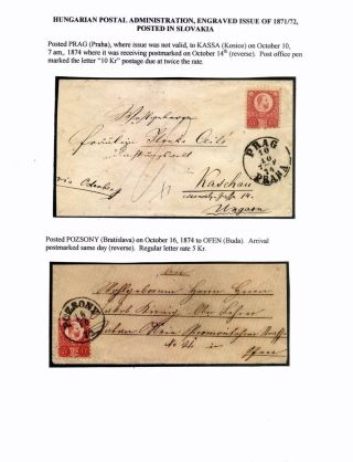 AUSGABEN VON ÖSTERREICH UND UNGARN (1850-1918), AUF GEBIET DES ZUKÜNFTIGES TSCHECHOSLOWAKEI VERWENDET – Blatt 93