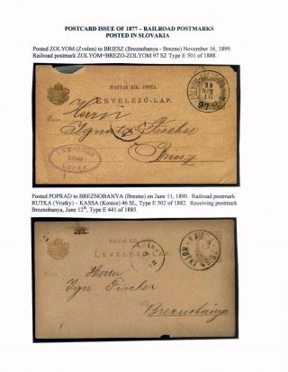 AUSGABEN VON ÖSTERREICH UND UNGARN (1850-1918), AUF GEBIET DES ZUKÜNFTIGES TSCHECHOSLOWAKEI VERWENDET – Blatt 104
