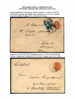 AUSGABEN VON ÖSTERREICH UND UNGARN (1850-1918), AUF GEBIET DES ZUKÜNFTIGES TSCHECHOSLOWAKEI VERWENDET – Blatt 107