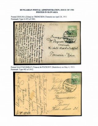 AUSGABEN VON ÖSTERREICH UND UNGARN (1850-1918), AUF GEBIET DES ZUKÜNFTIGES TSCHECHOSLOWAKEI VERWENDET – Blatt 111