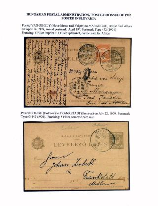 AUSGABEN VON ÖSTERREICH UND UNGARN (1850-1918), AUF GEBIET DES ZUKÜNFTIGES TSCHECHOSLOWAKEI VERWENDET – Blatt 114