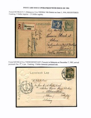 AUSGABEN VON ÖSTERREICH UND UNGARN (1850-1918), AUF GEBIET DES ZUKÜNFTIGES TSCHECHOSLOWAKEI VERWENDET – Blatt 119