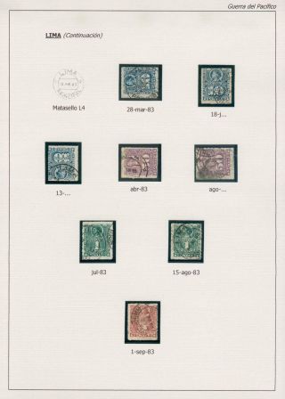 POSTGESCHICHTE DER PAZIFISCHER KRIEG 1879-1884 – Blatt 25
