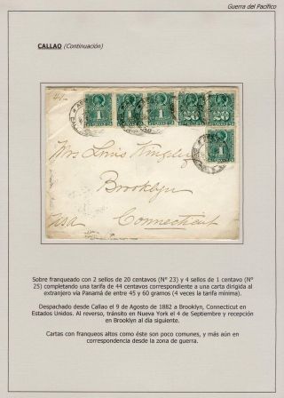 POSTGESCHICHTE DER PAZIFISCHER KRIEG 1879-1884 – Blatt 30