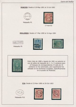 POSTGESCHICHTE DER PAZIFISCHER KRIEG 1879-1884 – Blatt 33