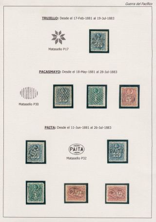 POSTGESCHICHTE DER PAZIFISCHER KRIEG 1879-1884 – Blatt 34